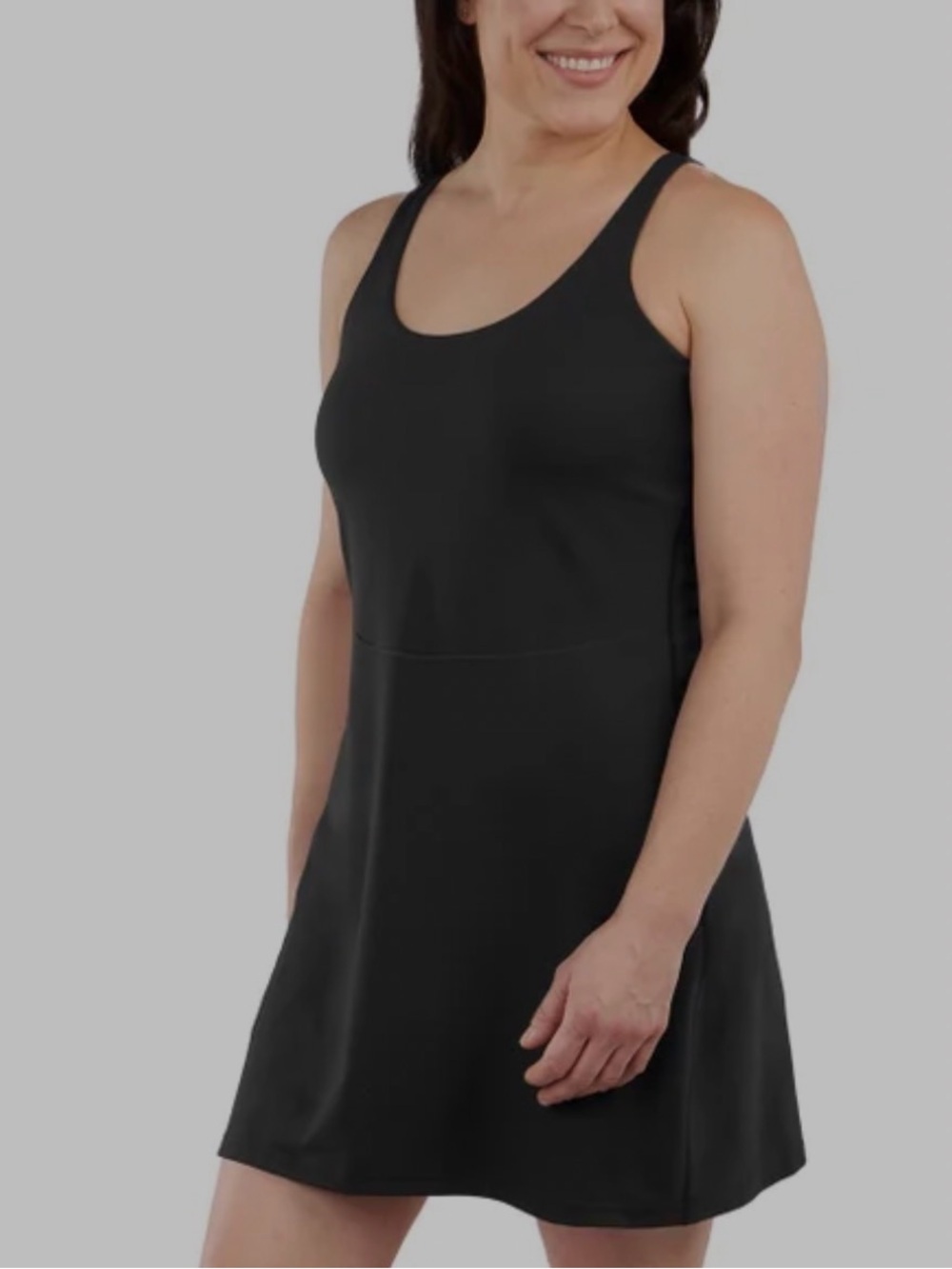 Elle Sport Sleeveless Black Mini Skort Dress New - Picture 4 of 4
